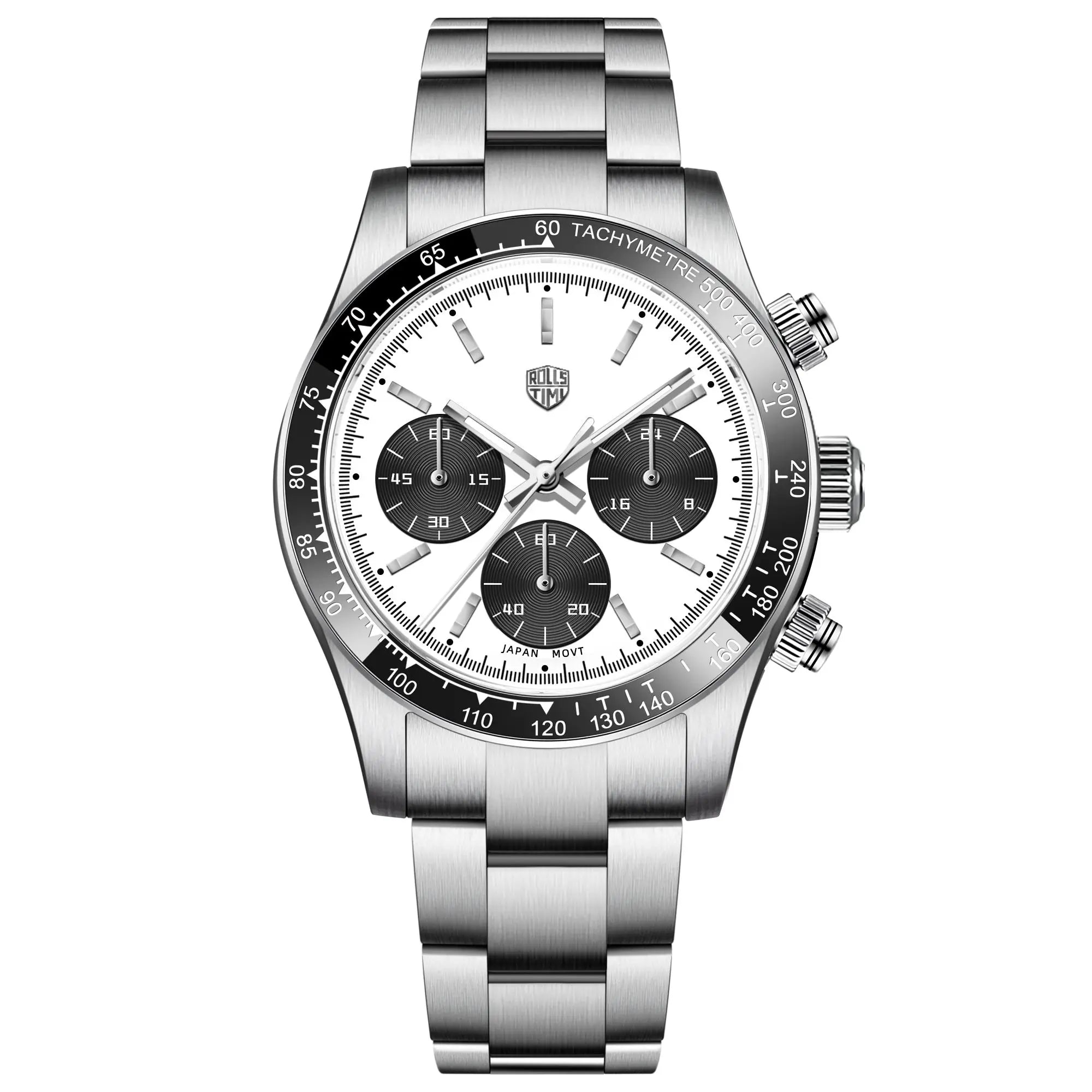 RollsTimi 2025 New Men's Watches Top Luxury Man Quartz Wristwatches Chronograph AR Sapphire Mirror Waterproof Sports Clock Gift
