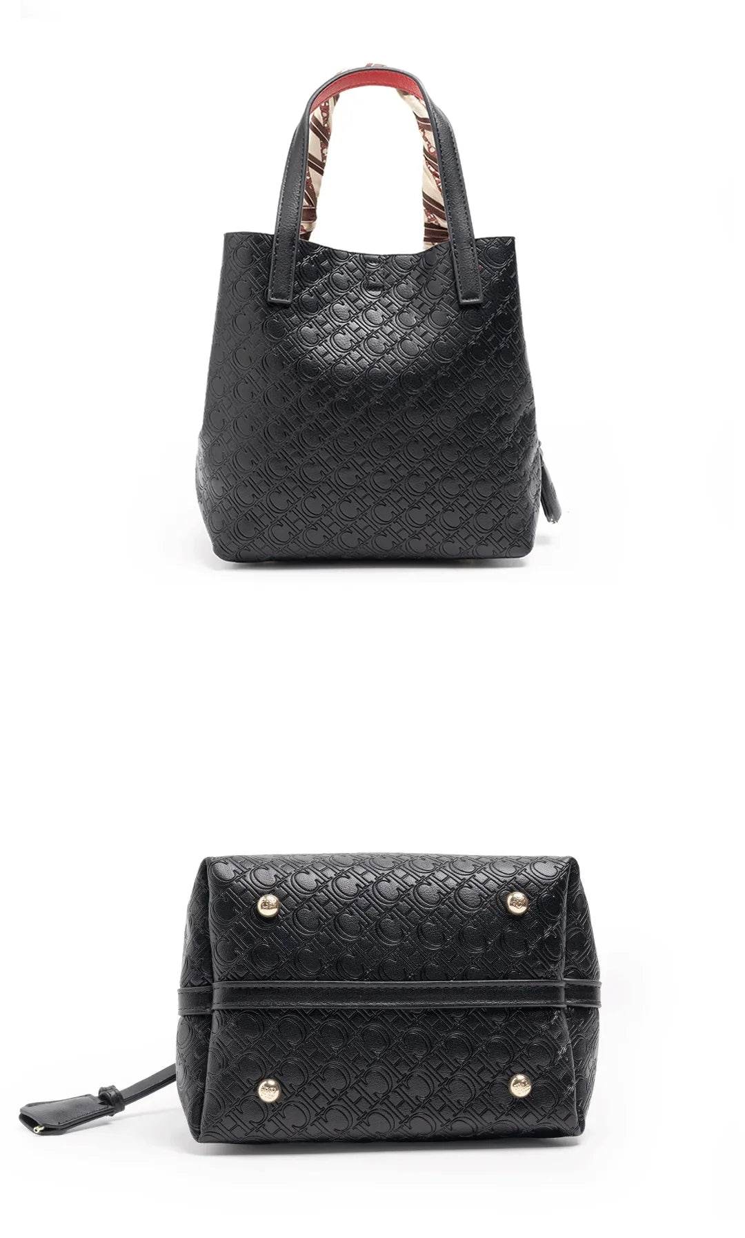 CH Fashion Brand Women's Handbag Large Capacity Casual Diagonal letter Silver Fox Is PU Leather Shoulder Bag
