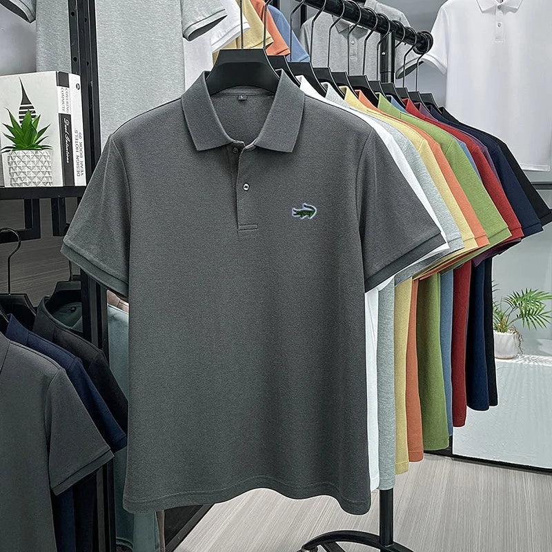 Men's Cotton Embroidered Polo Shirt