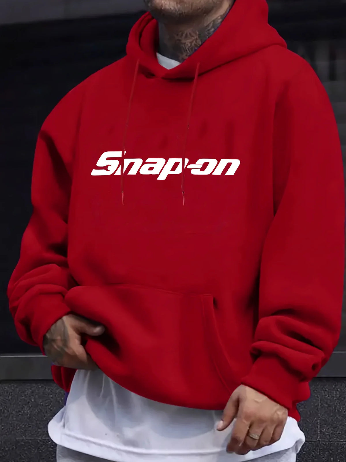 Men’s Printed Fleece Hoodie for Everyday Comfort