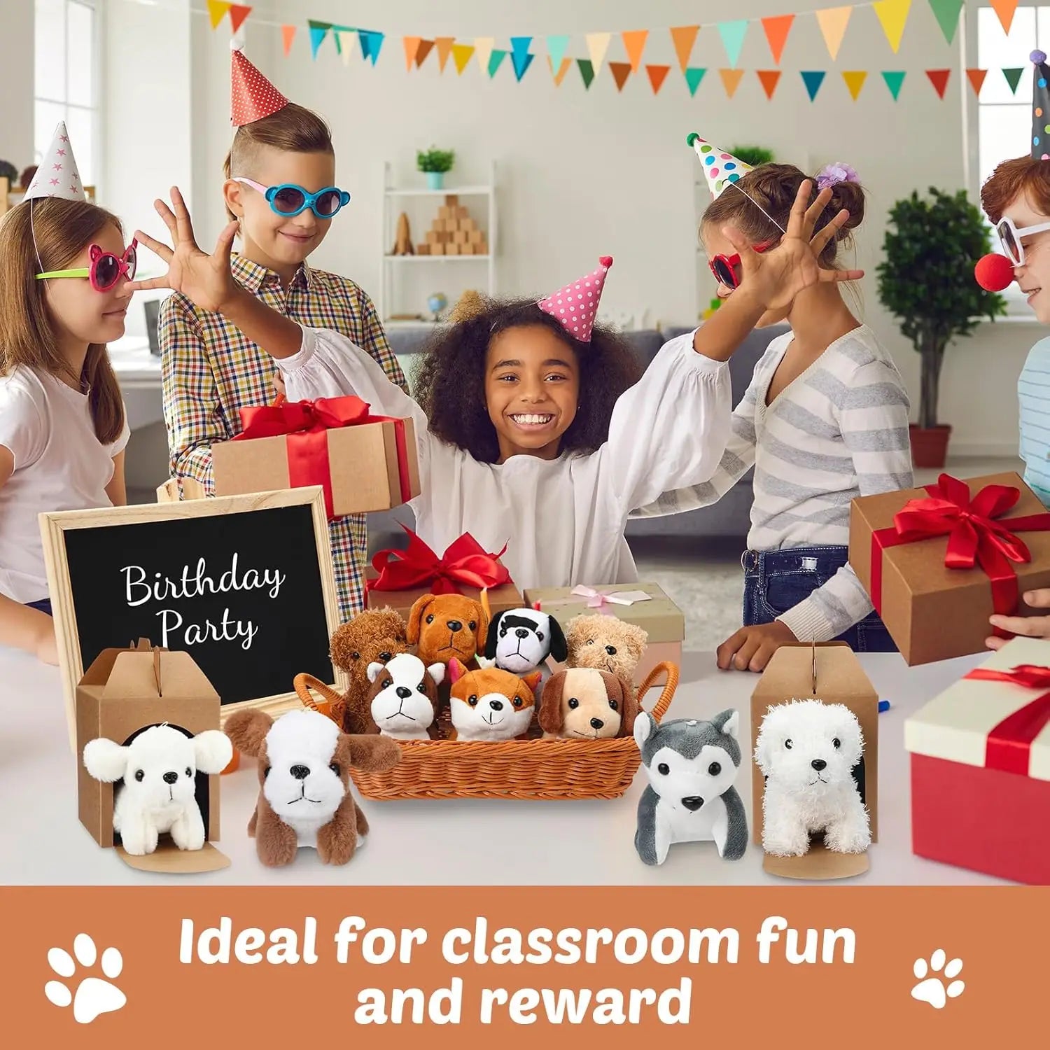 18Pcs Mini Plush Dogs Bulk Puppy Stuffed Animals Small Stuffed Cute Assorted Soft Plush Toys Doll for Puppy Birthday Party Favor