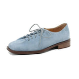 DIMANYU Women's Leather Lace-Up Oxford Pumps