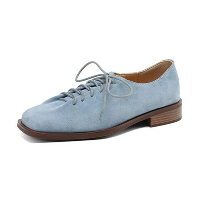 DIMANYU Women's Leather Lace-Up Oxford Pumps