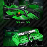 Technicial 1:8 KICK SAUBER F 1 C44 Racing Car Building Blocks Sport Speed Vehicle Brick Model Kit Toy Adults Kid Gift 2553PCS