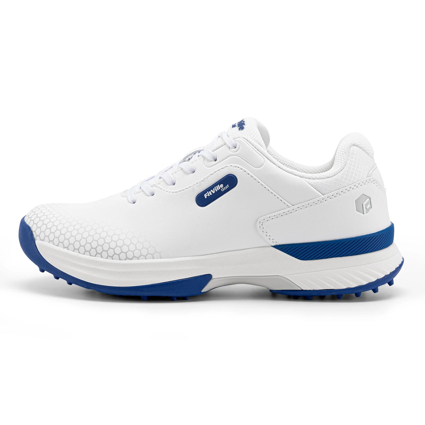 FitVille Wide Men's Golf Shoes Non-Slip Wear-Resistant Comfortable Pickleball Sports Shoes Suitable for Swollen Feet Relieve Toe