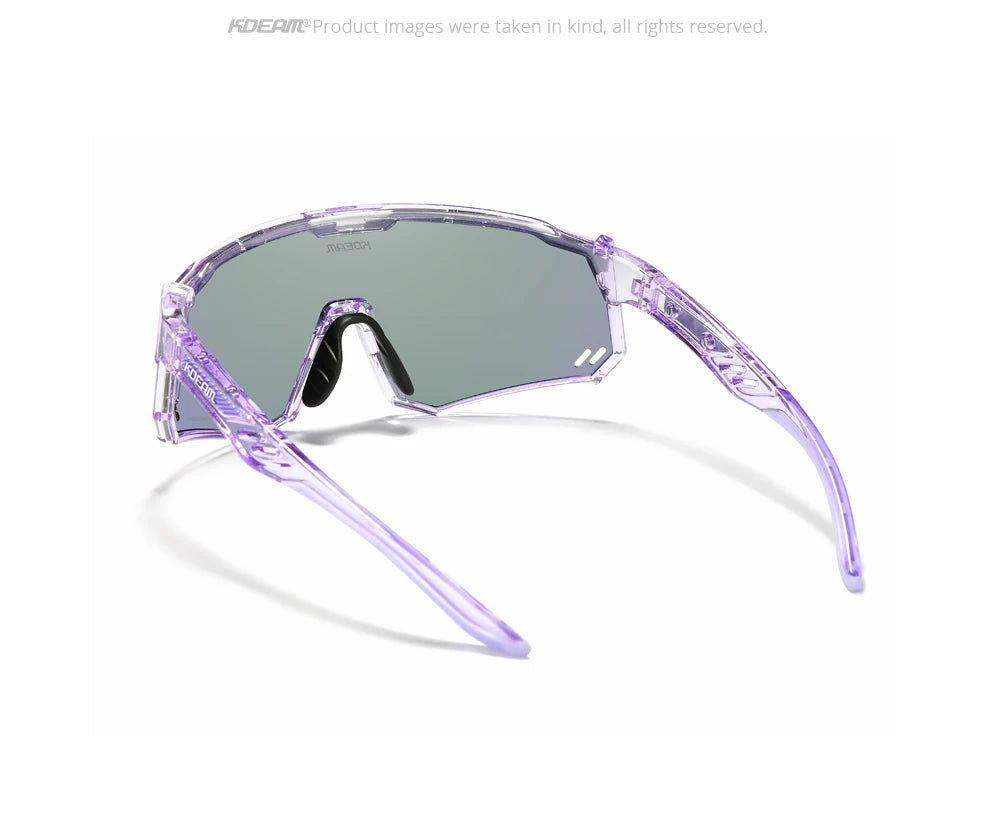 KDEAM High-End Sports Sunglasses Polarized Men's Cycling Glasses Dismountable TR90 Frame And Nose Pads Easy To Exchange