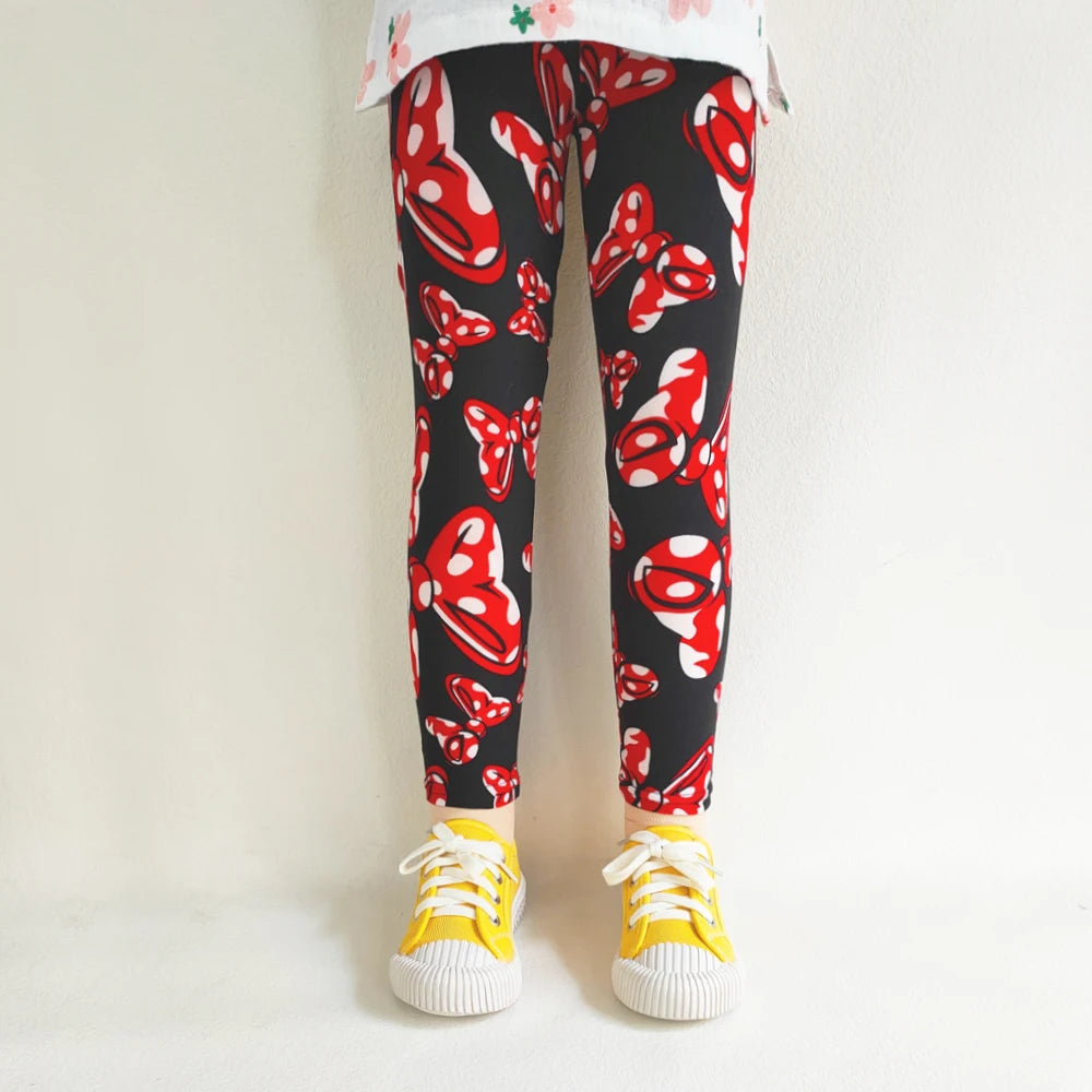Girls' Floral Cartoon Fashion Leggings