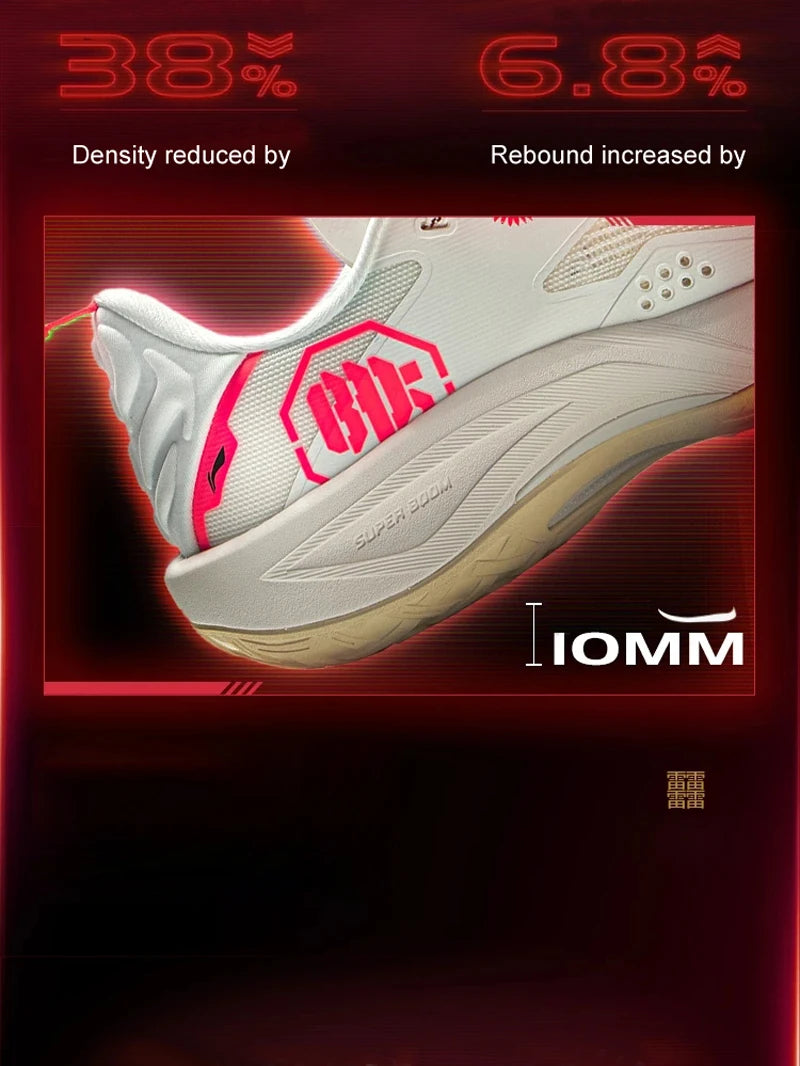Li-Ning Men's BADFIVE SNIPER I SUPER On Door Basketball Shoes BOOM Cushion Wearable LiNing Stable Support Sports Sneaker ABFV005
