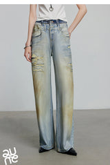 TOYOUTH Women Denim Jean 2025 Spring New Long Pants 8518053