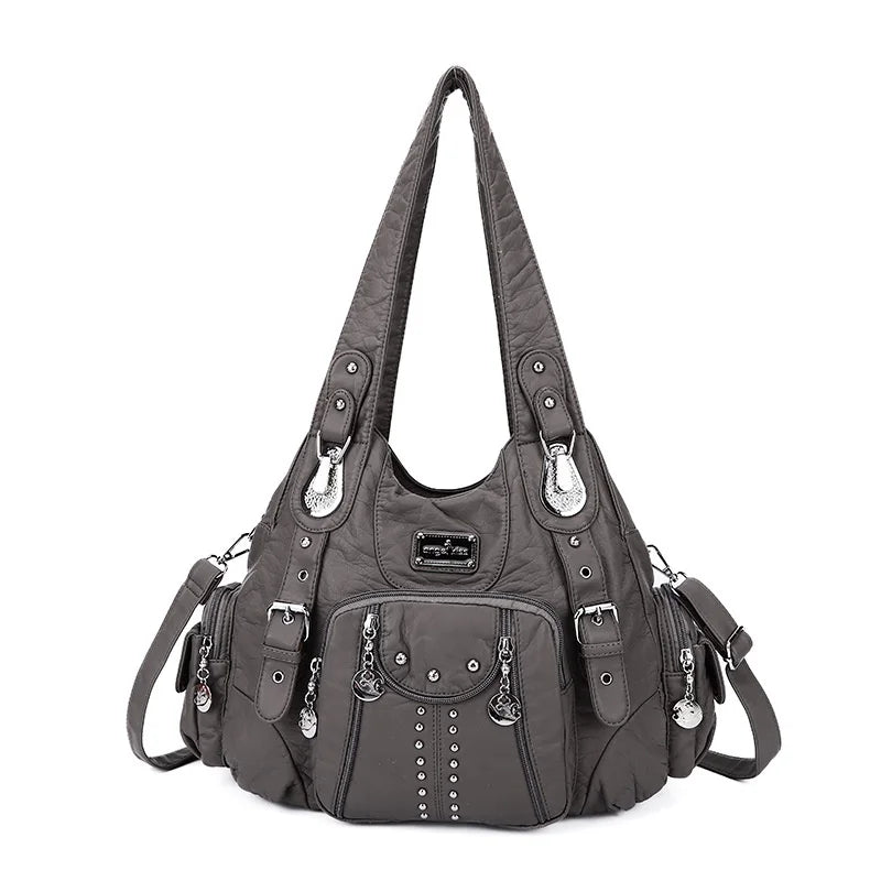 Women Fashion Handbags Women Shoulder Bags PU Leather Handbag Female Satchel Big-capacity Shoulder Purse Bag Bolsa Feminina