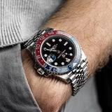 PAGANI DESIGN PD-1662 Luxury GMT Men Mechanical Wristwatch Sapphire Glass Stainless Steel 100M Waterproof Automatic Watches