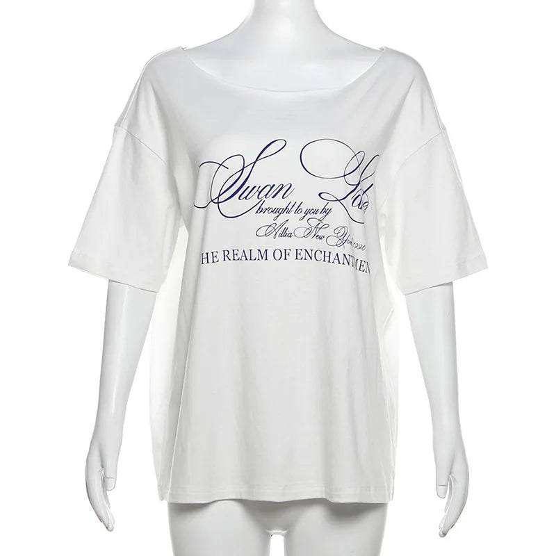 Casual Relaxed Graphic Tee | Chic Summer Streetwear