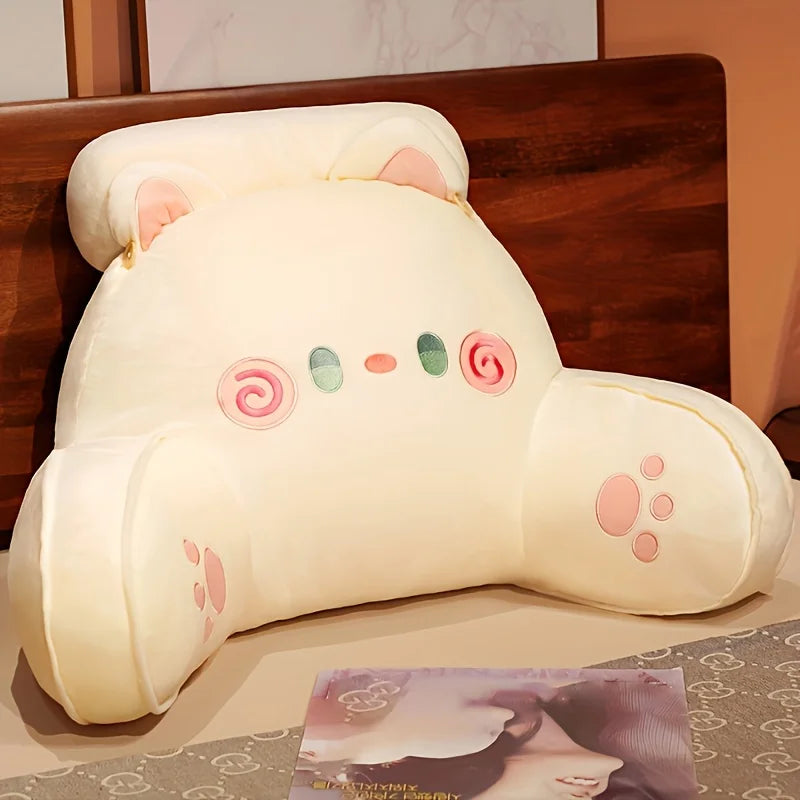 70*50CM Large Size Bedhead Backrest Pillow,Sofa Cushion Dormitory Reading Pillow,Pregnant Woman Waist Protection Cartoon Pattern