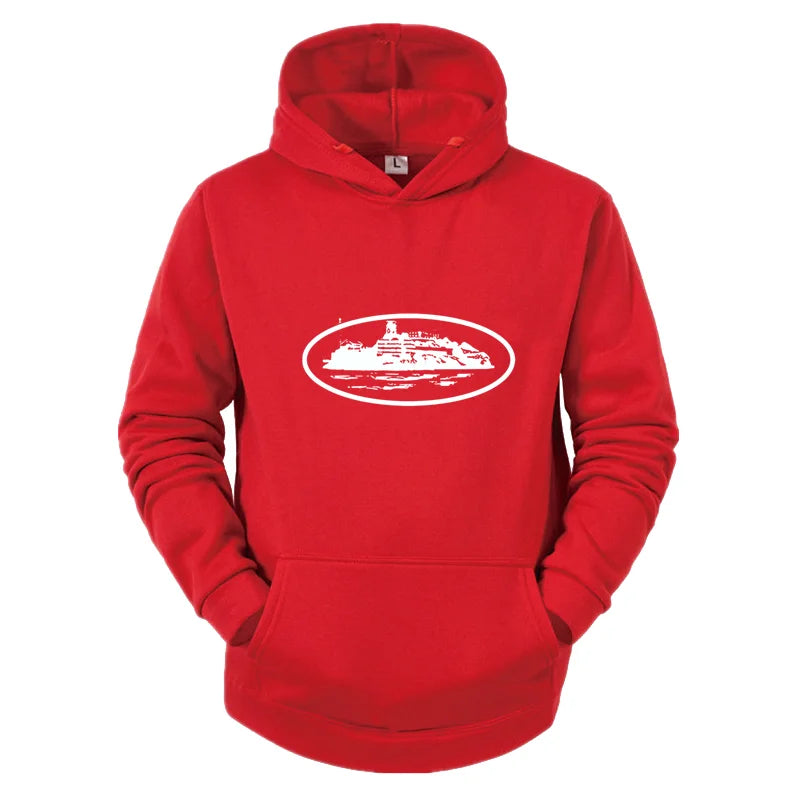 2026 Autumn/Winter New Devil Island Men's and Women's Printed Hoodies Outdoor Activities Casual Hoodies Fashion Trend Men's Wear