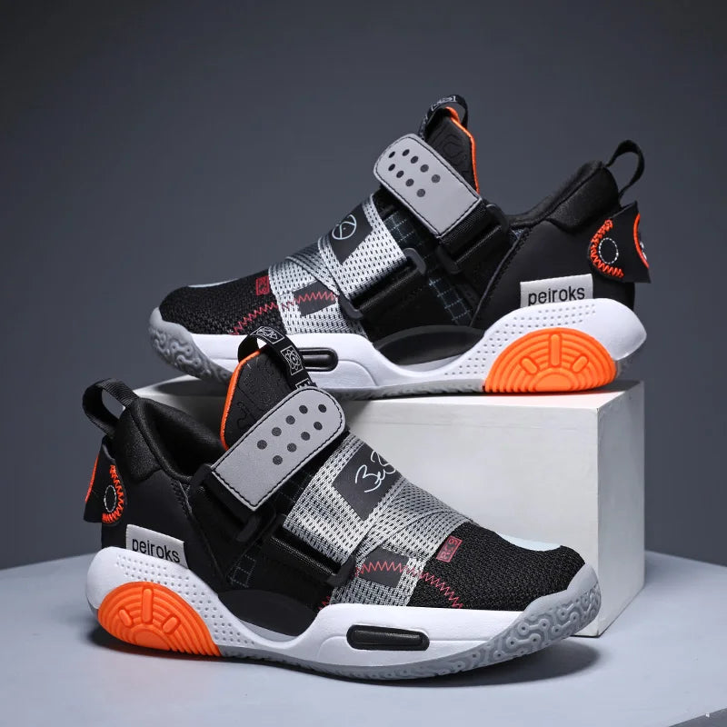 Kids' Pro-Grip Athletic Basketball Shoes
