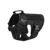 Tactical Dog Harness Set – Collar, Leash & MOLLE Pouches