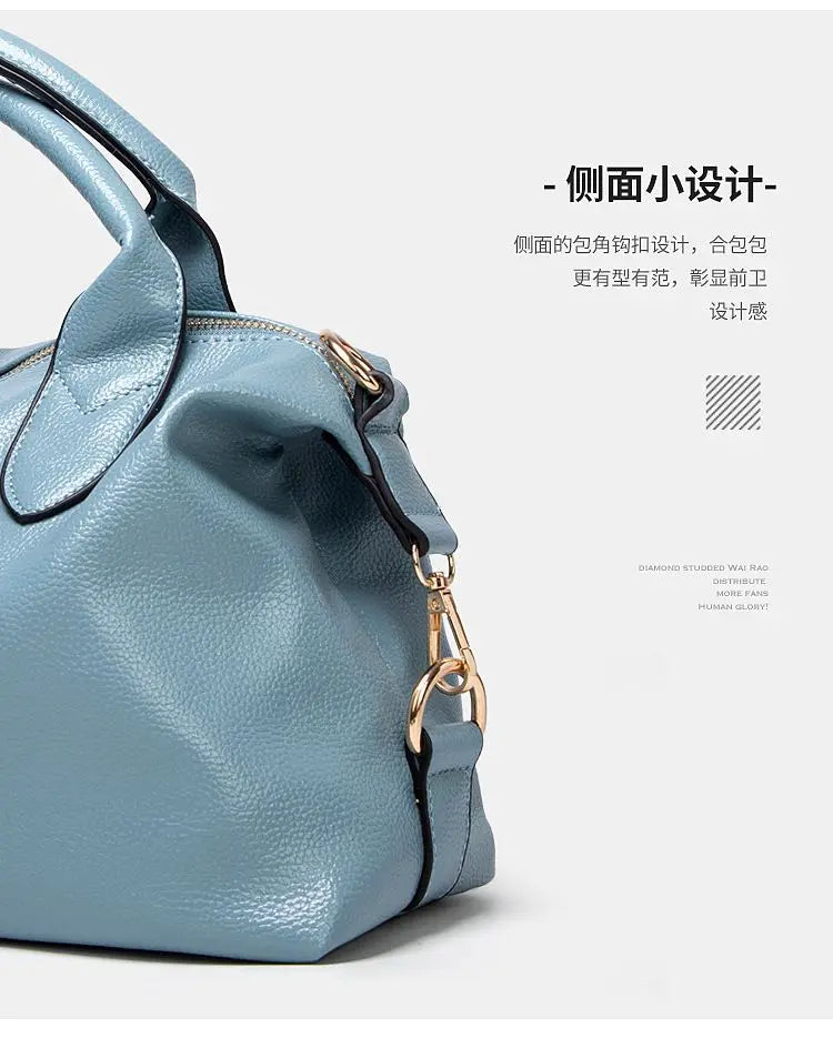 Women Handbags 2024 New Lychee Pattern Women's Korean Version Sweet And Fashionable Soft Women's Bag
