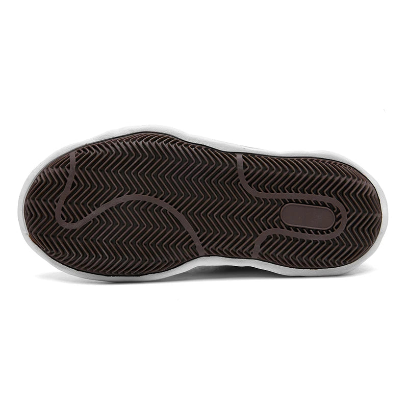 Unisex Thick Sole Board Sneakers — Breathable Lace-Up Casual Walking Shoes
