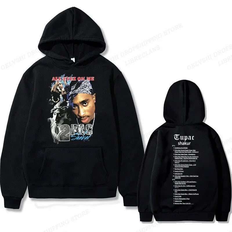 Tupac 2Pac Graphic Fleece Hoodie for Men
