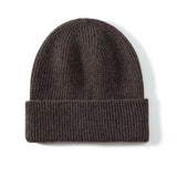 MERRILAMB 100% Cashmere Knit Beanie – Unisex Winter Hat