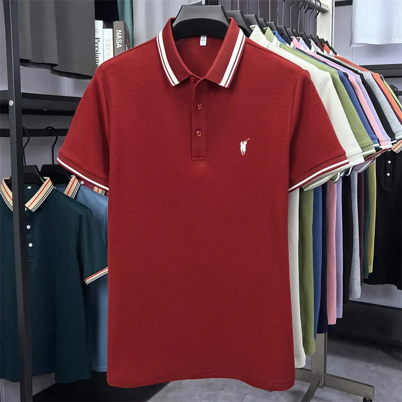 Men's Premium Cotton Polo Shirt | Embroidered Classic Fit