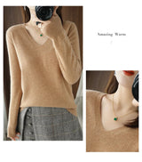 Women’s Lace V-Neck Knit Sweater