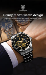POEDAGAR 996 Men's Luxury Chronograph Watch