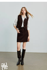 Toyouth Corduroy A-Line Mini Skirt | Autumn 2025
