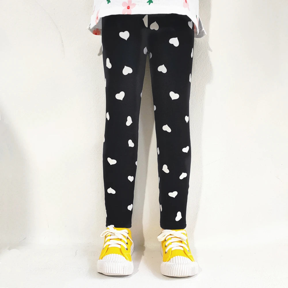 Girls' Floral Cartoon Fashion Leggings