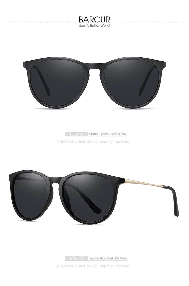 BARCUR Classic Polarized Sunglasses For Both Men Women Essential For Outdoor Driving Business Leisure Sunglasses