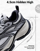 Xtep Basque 2 Casual Shoes for Men Height-increasing Mesh Cushioning Retro Millennium Daddy Female Shoes 875219320012