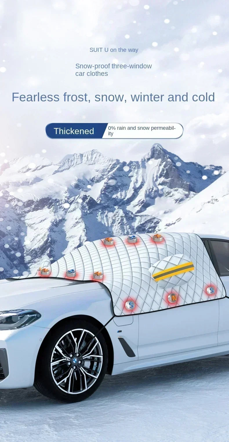 Universal Half Car Cover – Snow, Frost & Sun Shield