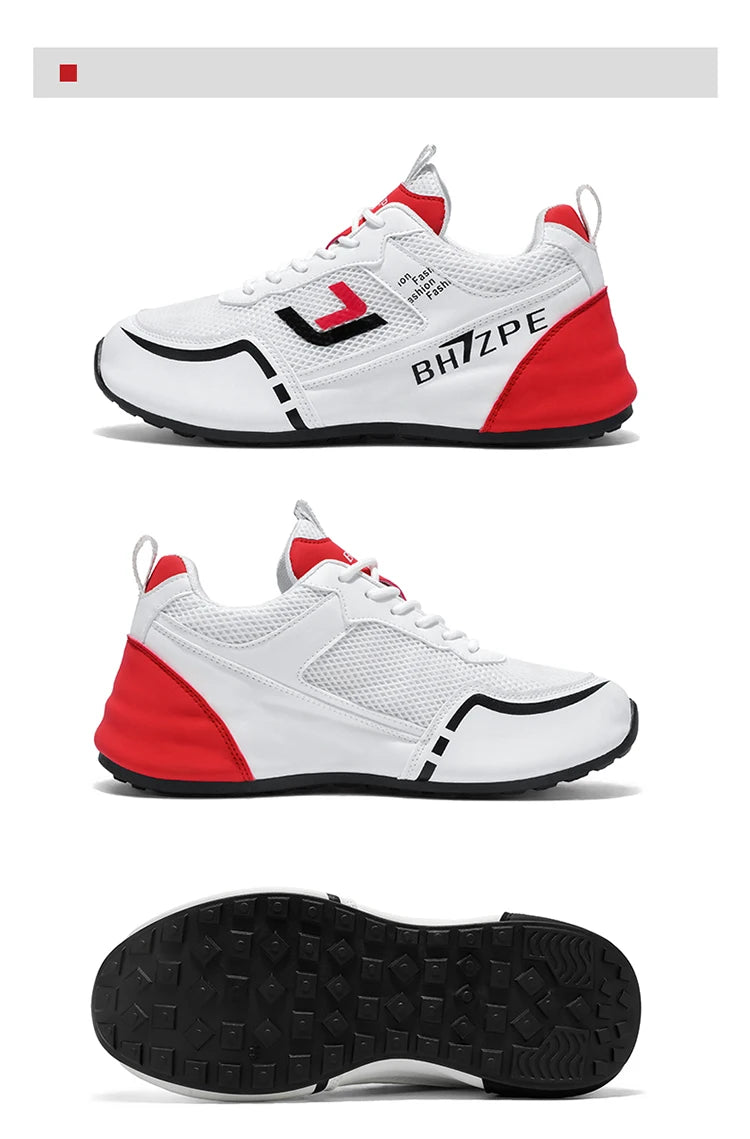 Men's Breathable Colorblock Low-Top Sneakers