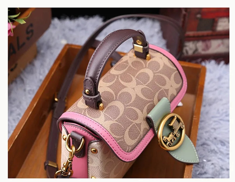 Carriage Emblem Crossbody Box Bag