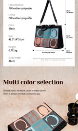 CHCH Women's Tote Bag New Letter Eco friendly Large Capacity Handbag Mommy Shopping Bag 42 * 12 * 31cm