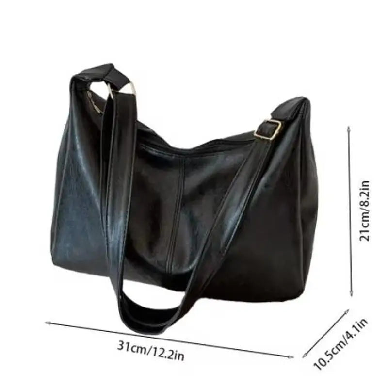 Vintage PU Leather Large Capacity Tote