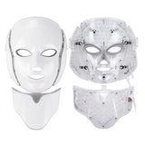7 Colors Light LED Face Neck Beauty Mask Photon Red Light Facial Skin Care Anti Aging Rejuvenation Brighten Skin Care Tool