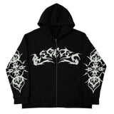 Men's Dollar Print Zip-Up Hoodie