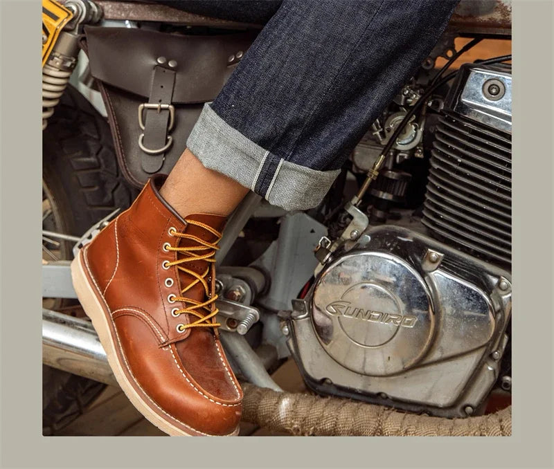 Red Tornado 14oz Selvedge Denim — Loose Straight Jeans