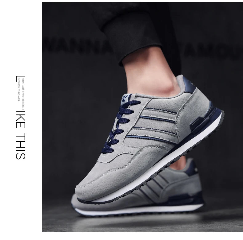 Men's Corduroy Lace-Up Casual Sneakers