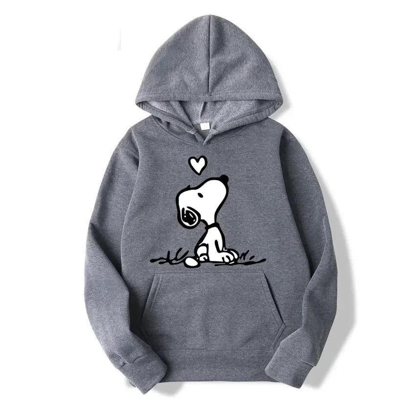 Retro Snoopy Cartoon Pullover Hoodie