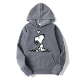 Retro Snoopy Cartoon Pullover Hoodie