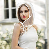 Wide Brim Waterproof Rain Hat for Women – Clear Shield