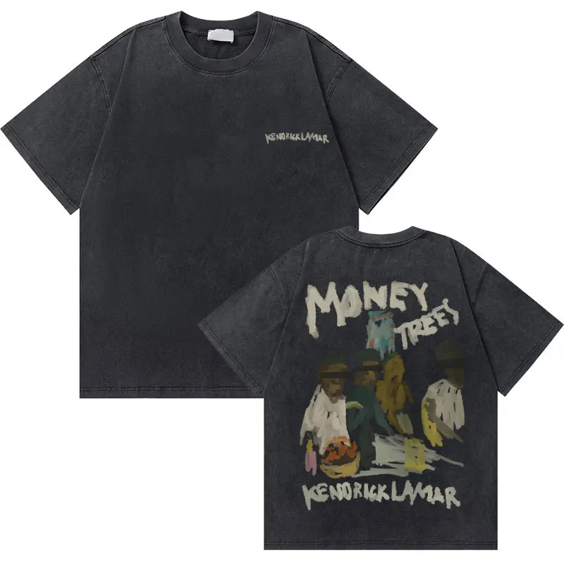 Kendrick Lamar Money Trees Oversized Vintage T-Shirt