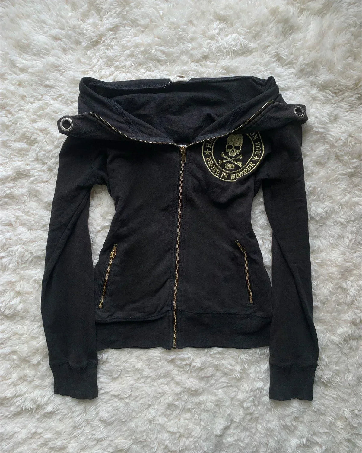 Women's Vintage Leopard Print Zip-Up Hoodie