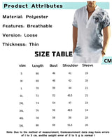 Men's USA-Made 3D Print V-Neck Summer Shirt | S-5XL