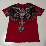 Y2K Grunge Oversized Skull Graphic Tee
