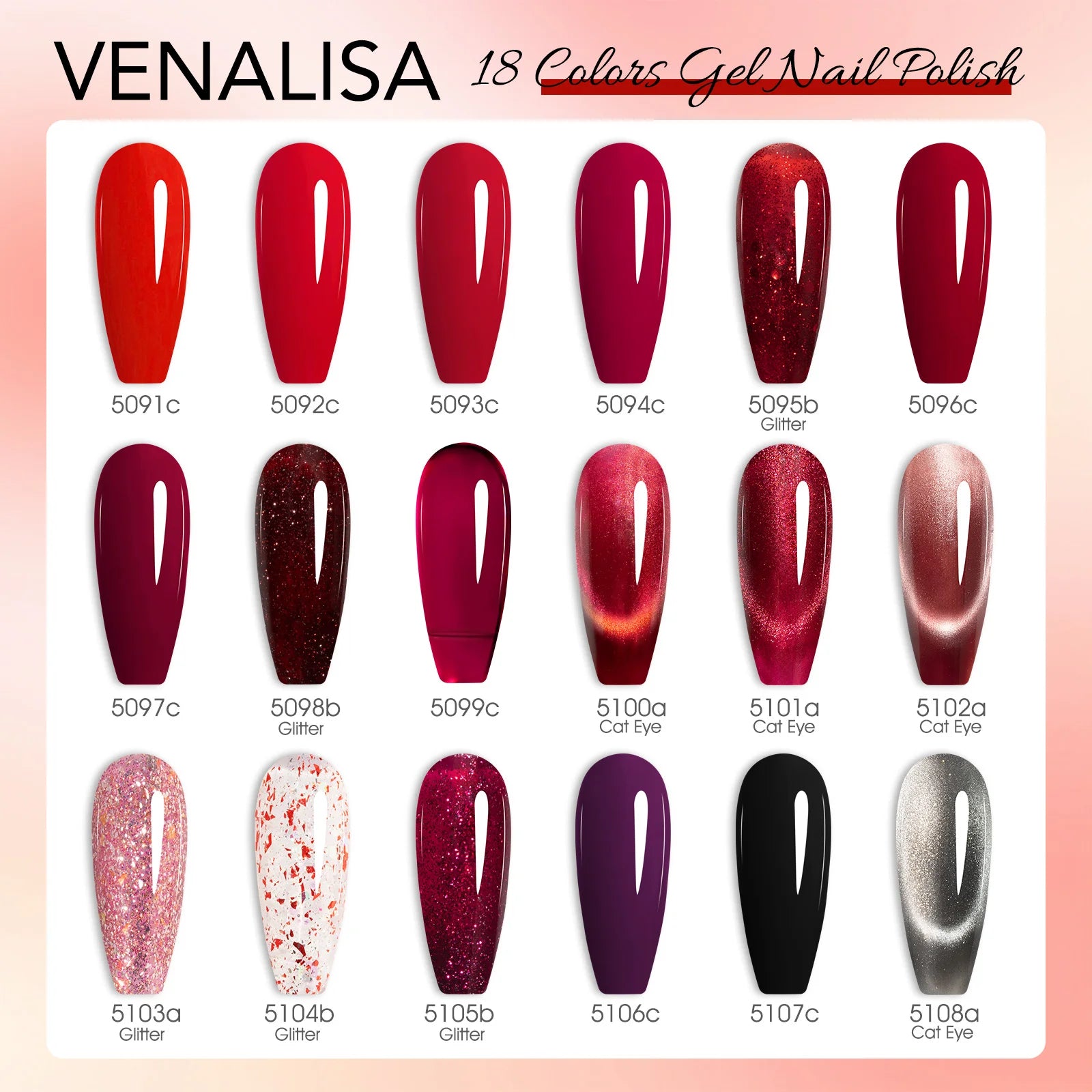 VENALISA VIP Kit 10ml Nail Gel Polish HEMA TPO FREE Gorgeous Colors Gel Pigment Professional Nail Art Long-lasting Gel Varnish