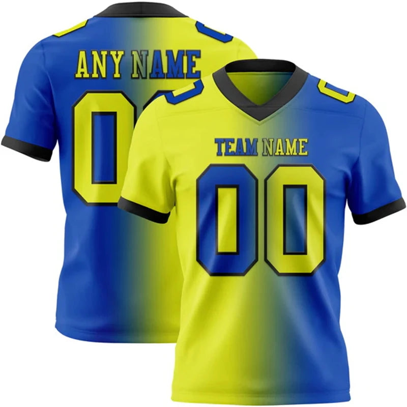 Custom Name Team Jersey Top Breathable Graffiti Soccer Football Jersey 3DPrint Harajuku Summer Streetwear Short Sleeves T-Shirts