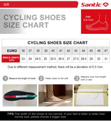 Santic Road Cycling Shoes Carbon Fiber Road Lock Shoes 14 Hardness Competition Ultra Light Cycling Shoes Suitable